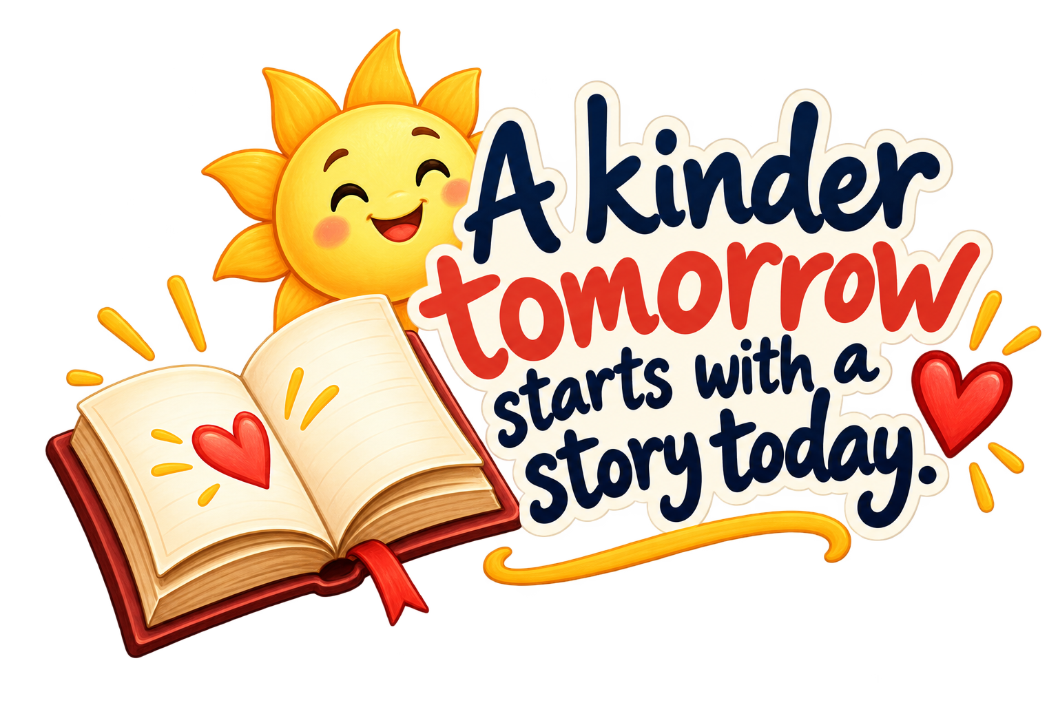 A kinder tomorrow starts with a story today.
